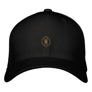 Gorra Bordada M Monograma Inicial Combina Flexfit Clásico de Lan