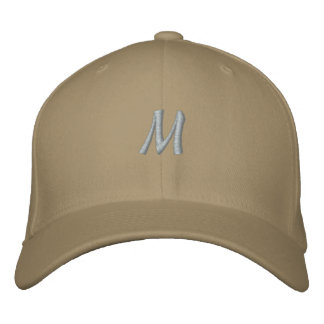 Gorra Bordada M Monograma Inicial Flexfit Lana Hombre