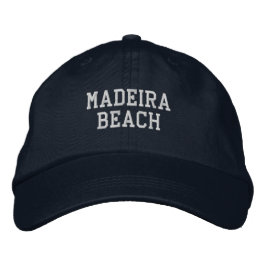 Gorra Bordada Madeira Beach Florida Sombrero de Béisbol Embarcad