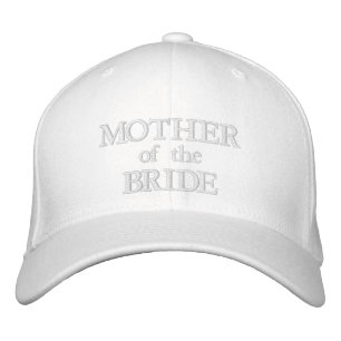 Gorra Bordada Madre de la novia boda de moda blanca rosa rubor