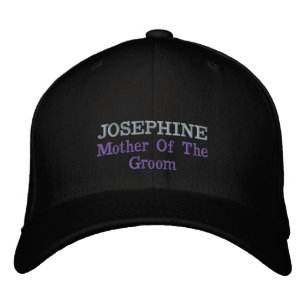 Gorra Bordada Madre Del Novio Elegante Nombre Clásico Con Estilo