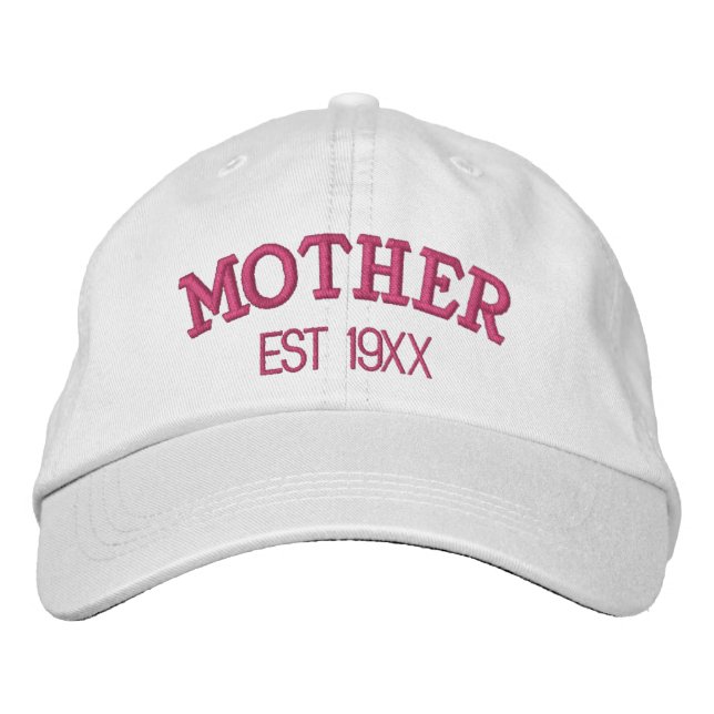 Gorra Bordada Madre Regalo Personalizado para Nueva Mamá Texto P (Anverso)