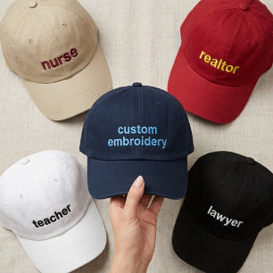 Gorra Bordada Maestra Enfermera de guión moderno Abogado Gradu