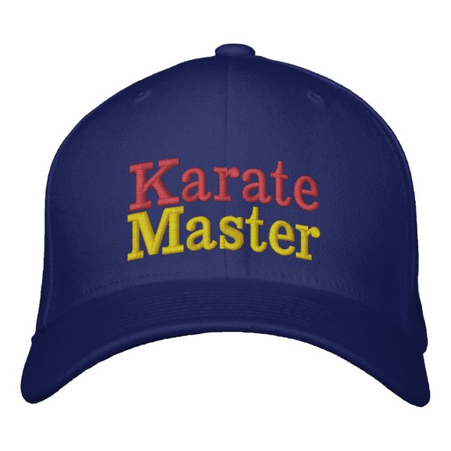 Gorra Bordada maestro de karate (Anverso)