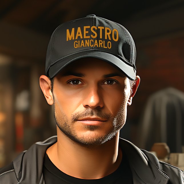 Gorra Bordada Maestro Maestro Maestría (Maestro (Italian for "The Master") Funny Italian
Emobroidered Baseball Cap)
