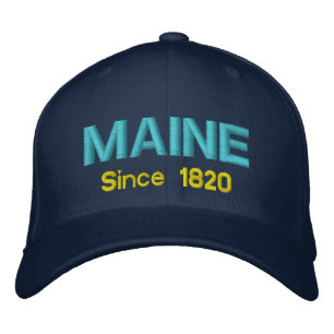 Gorra Bordada Maine Desde 1820 Cap