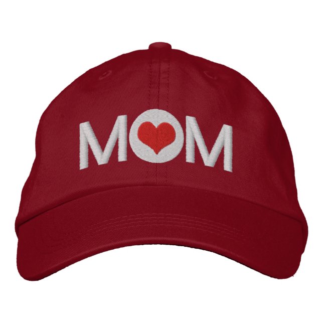 Gorra Bordada Mamá del corazón del amor (Anverso)
