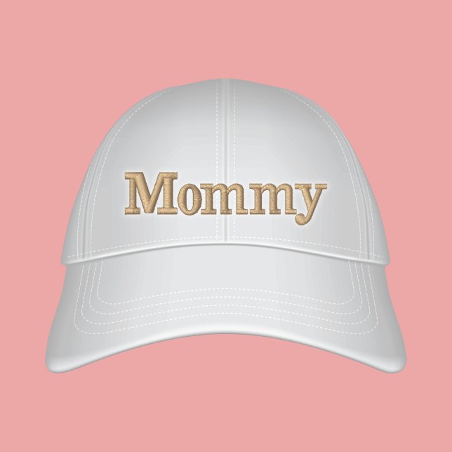Gorra Bordada Mami Preppy Off White Text Embrosed (Subido por el creador)