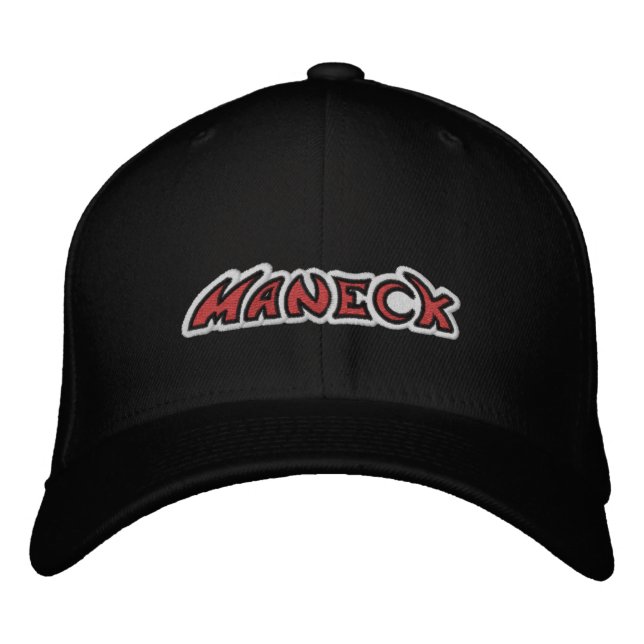 Gorra Bordada Maneck - Borrador maneckband.com Tapón (Anverso)