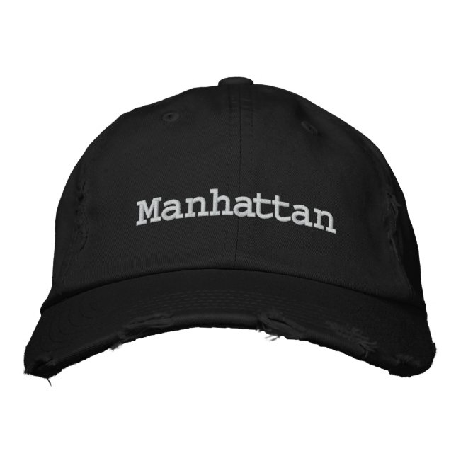 Gorra Bordada Manhattan, Nueva York (Anverso)