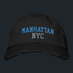 Gorra Bordada MANHATTAN NYC Turquoise Pink Black Vintage Style<br><div class="desc">BROOKLYN NYC bordado turquesa y rosado en gorra de algodón de estilo vintage con aflicción negra. El bordado es el personalizable a otras opciones de color al seleccionar el botón de la herramienta "Editar diseño". También está disponible la opción para seleccionar la elección del color gorra en la página principal...</div>