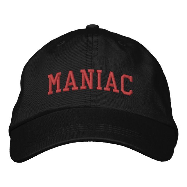 Gorra Bordada Maniac Halloween Fun Spooky Scary (Anverso)