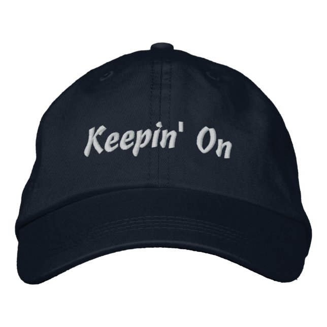Gorra Bordada Mantener activo (Anverso)