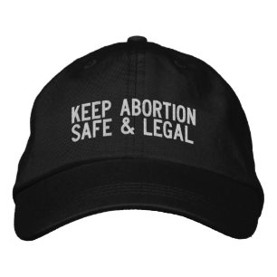 Gorra Bordada Mantener el aborto seguro y legal Proaborto negro
