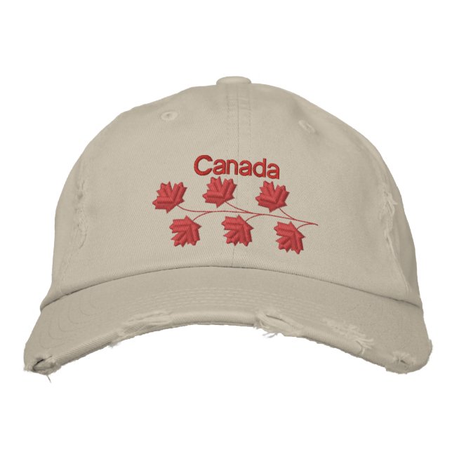 Gorra Bordada Maple Leaf Canada (Anverso)
