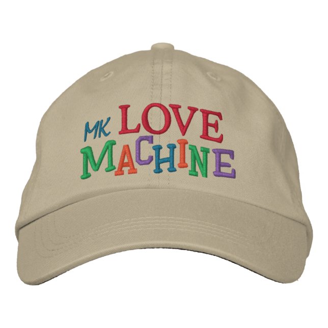 Gorra Bordada Máquina de amor por SRF (Anverso)
