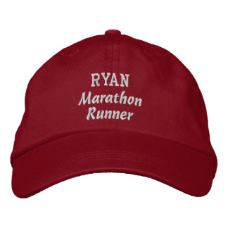 Gorra Bordada Marathon Runner Nombre personalizado V15