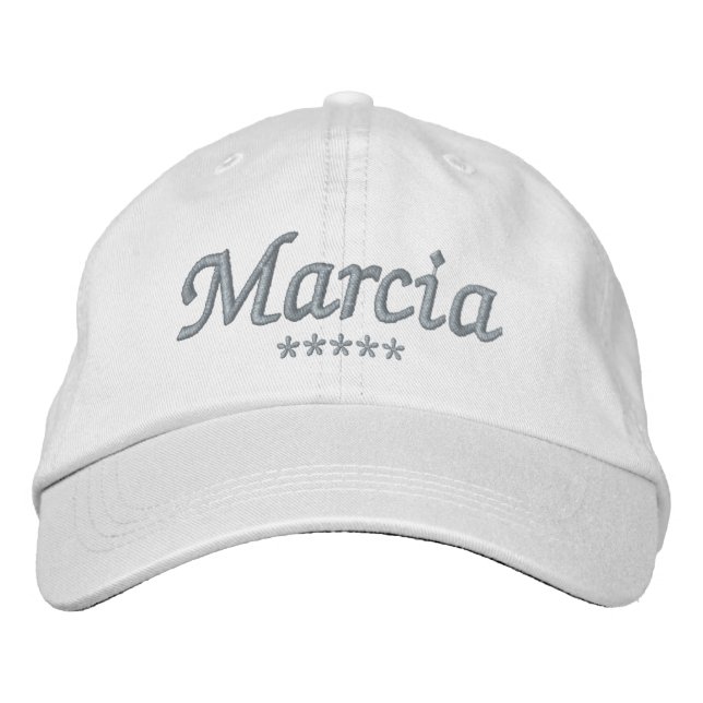 Gorra Bordada Marcia Nombre (Anverso)