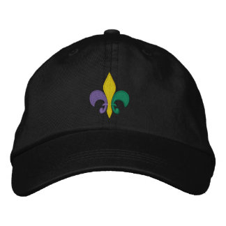 Gorra Bordada Mardi Gras ~ Fleur De Lis