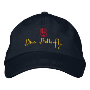 Gorra Bordada Marina Mariposa Diva