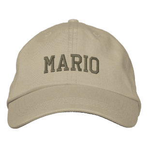 Gorra Bordada Mario Name Embroided Baseball Cap