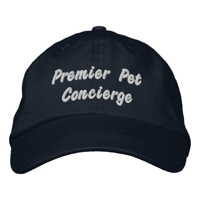 Gorra Bordada Mascota Premier Concierge Mascota Business (Anverso)