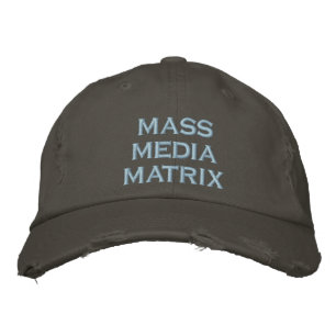 Gorra Bordada matriz de medios masivos