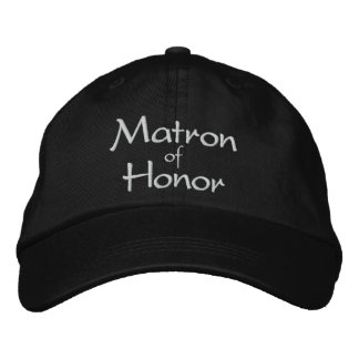 GORRA BORDADA MATRONA DE HONOR EMBARAZADA DE LA TAPA BODA