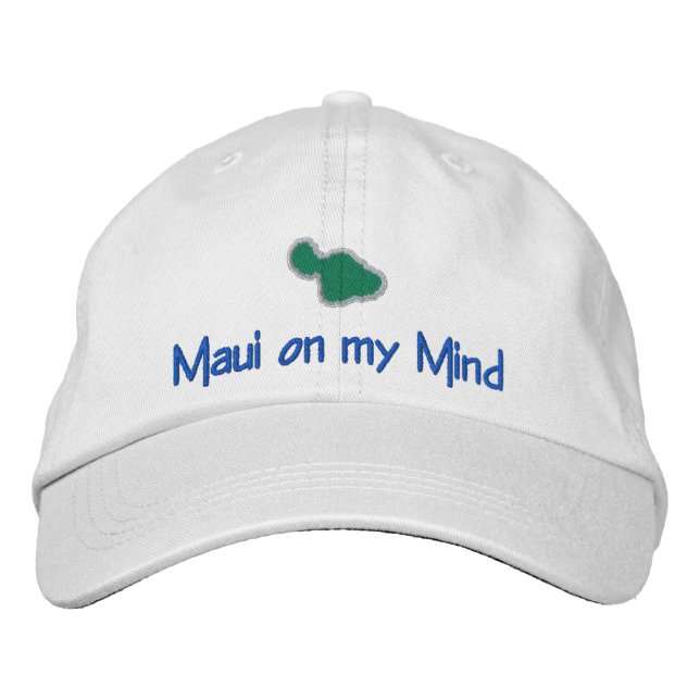 Gorra Bordada MAUI en mi mente (Anverso)