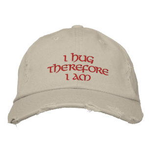 Gorra Bordada Me abrazo, por lo tanto, lo soy
