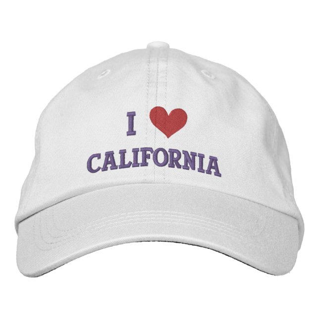GORRA BORDADA "ME ENCANTA CALIFORNIA" (Anverso)