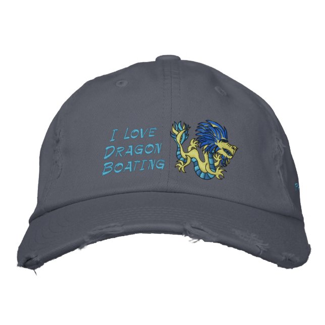 Gorra Bordada Me encanta el barco dragón (Anverso)