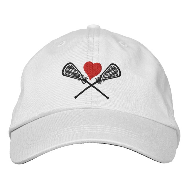 Gorra Bordada Me encanta la capa borrosa de Lacrosse (Anverso)