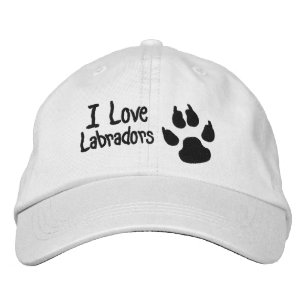 Gorra Bordada Me encanta la impresión de garras de perro de los 