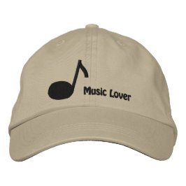 Gorra Bordada Me encanta la música bordada