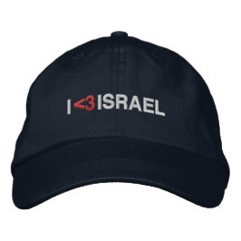 Gorra Bordada Me encanta la tipografía moderna de Israel de cora