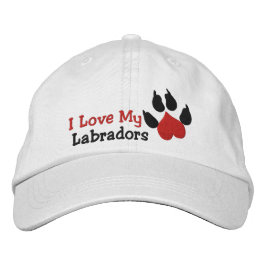 Gorra Bordada Me encanta mi papel de perro de labradores