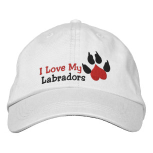 Gorra Bordada Me encanta mi papel de perro de labradores