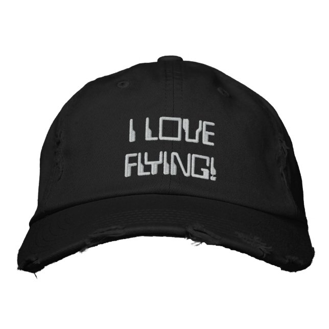 GORRA BORDADA ¡ME ENCANTA VOLAR! (Anverso)
