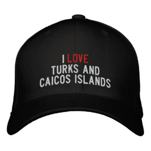 GORRA BORDADA ME ENCANTAN LAS ISLAS TURCAS Y CAICOS