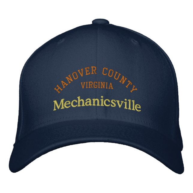 Gorra Bordada Mechanicsville VA Embroed Baseball Cap (Anverso)