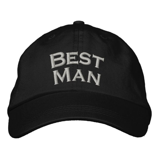 Gorra Bordada Mejor Boda masculino (Anverso)
