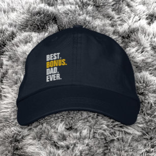 Gorra Bordada Mejor Bono de Papá Nunca Padres