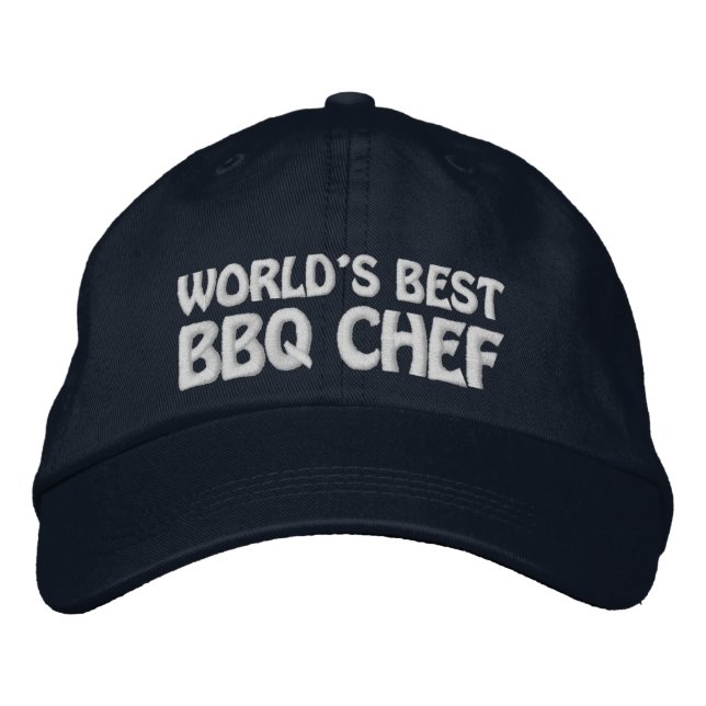 Gorra Bordada Mejor Chef de barbacoa del mundo (Anverso)