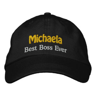 Gorra Bordada Mejor hilo de guiño BLANCO con nombre personalizad