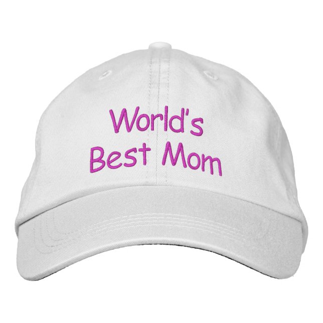 Gorra Bordada Mejor madre del mundo- (Anverso)
