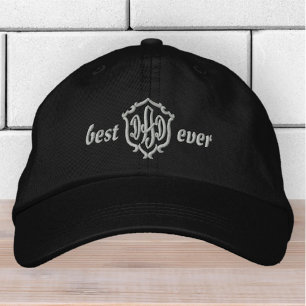 Gorra Bordada Mejor Papá Que Nunca Moderno Monograma Simple