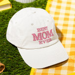 Gorra Bordada Mejor Personalizado de tipografía moderna de mamá<br><div class="desc">El Personalizado de tipografía moderna Embroidered Baseball Cap, la mejor mamá de todos los tiempos moderna, incluye el texto simple y moderno con bordado "La mejor mamá de todos los tiempos". Perfecto como regalo para la madre por el Día de la Madre, Navidades, cumpleaños y más. Creado por Evco Studio...</div>