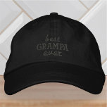 Gorra Bordada Mejor tipografía simple moderna de Grampa<br><div class="desc">Mejor tipografía simple de Grampa nunca.</div>