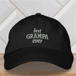 Gorra Bordada Mejor tipografía simple moderna de Grampa<br><div class="desc">Mejor tipografía simple de Grampa nunca.</div>